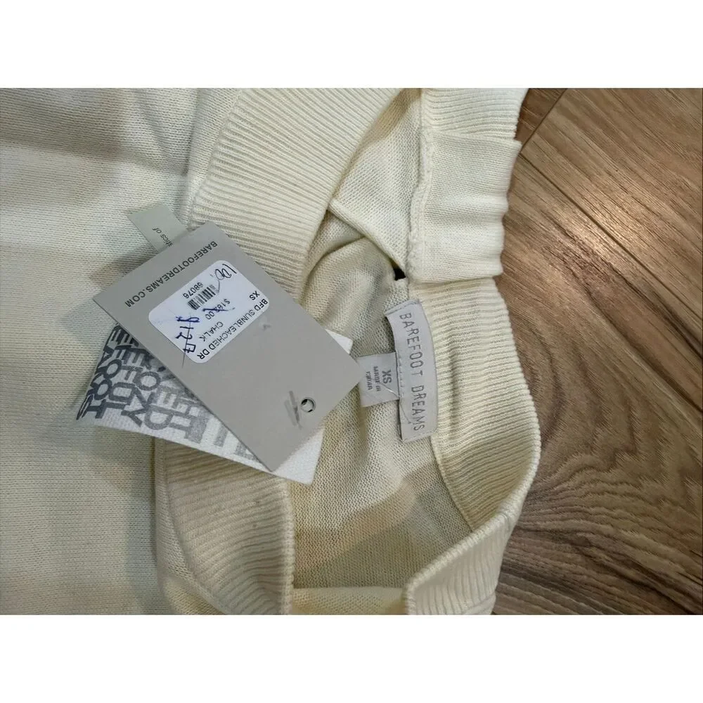 Barefoot dreams NWT drapeback tunic sweater oversized relax fit sz XS